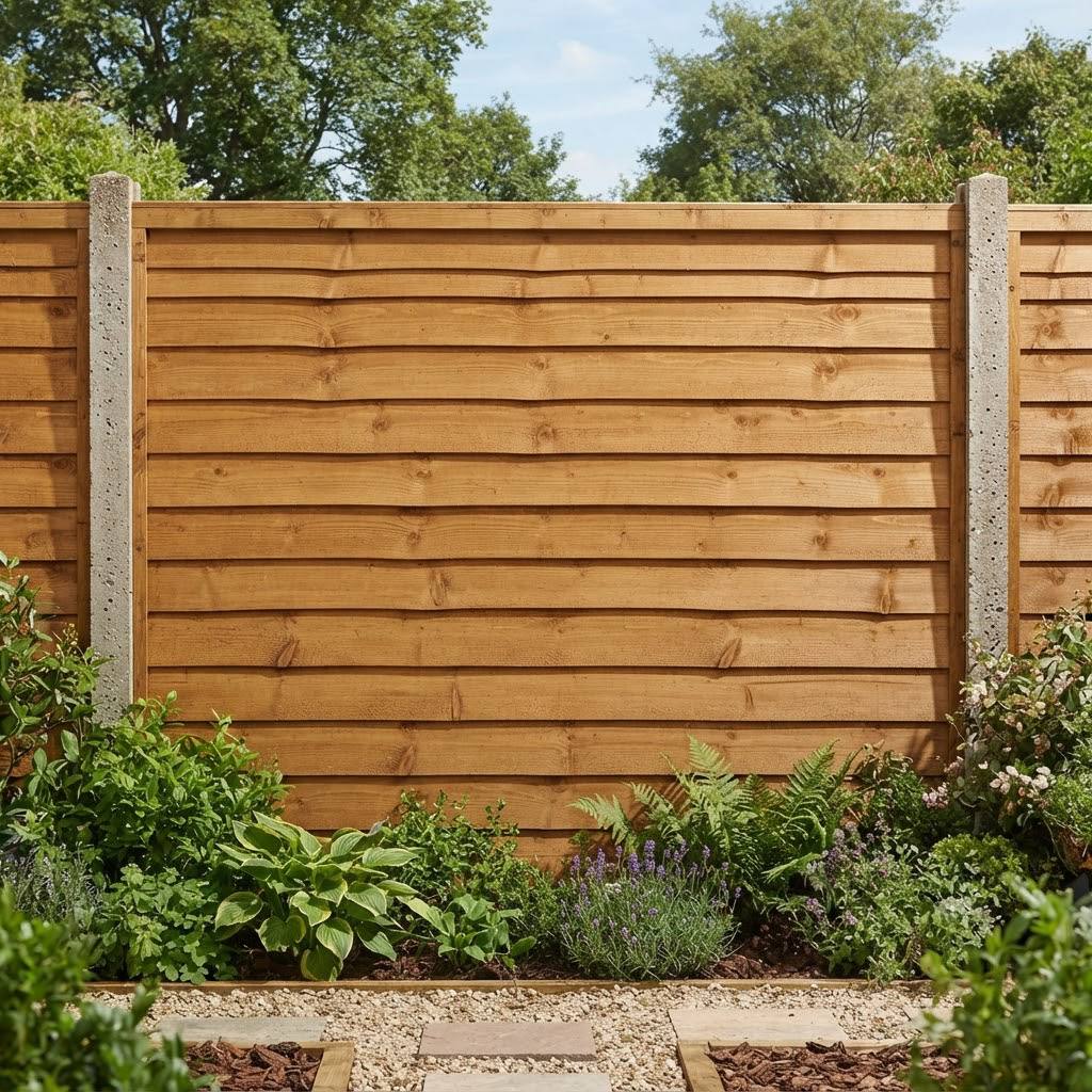 Heavy Duty Waney Lap Fence Panel
