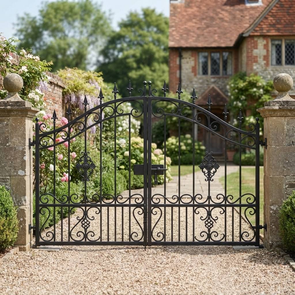 Classical Style Wrought Iron Metal Gates