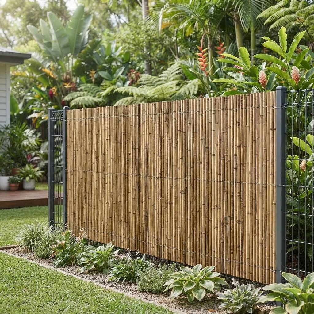 Natural Bamboo Screening Roll for Extra Privacy
