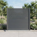 Horizontal Metal Louver Fence Panels